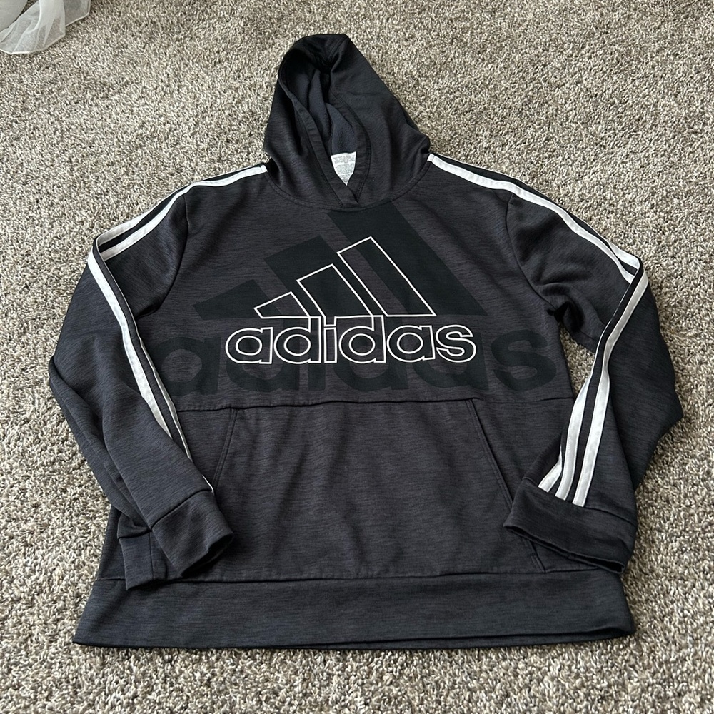 Youth Large 14/16 Adidas Sweatshirt Black/White